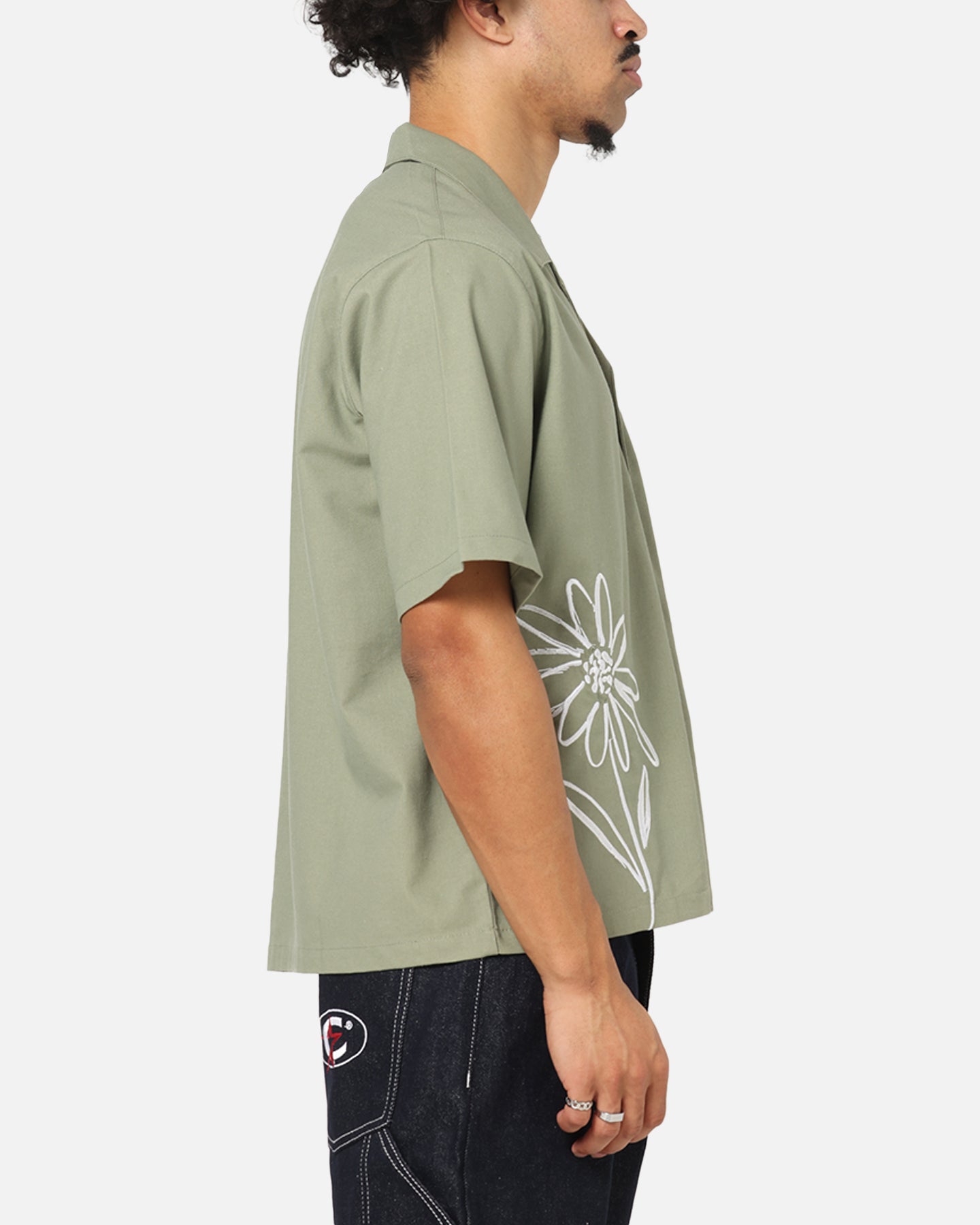 Carre Hand Picked Button Up Shirt Green、mySite、zt4zffjzw