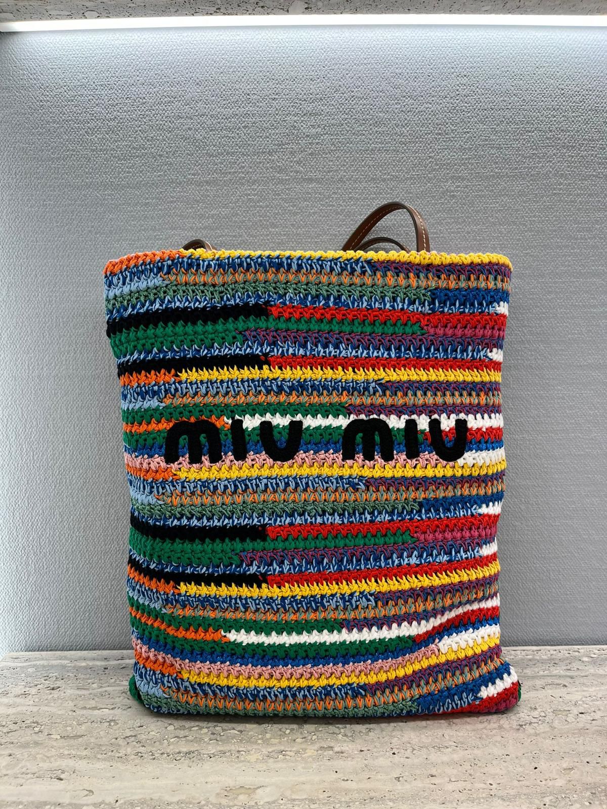 Miu Miu Crochet Tote Bag Multicoloured、mySite、garminoutage.com