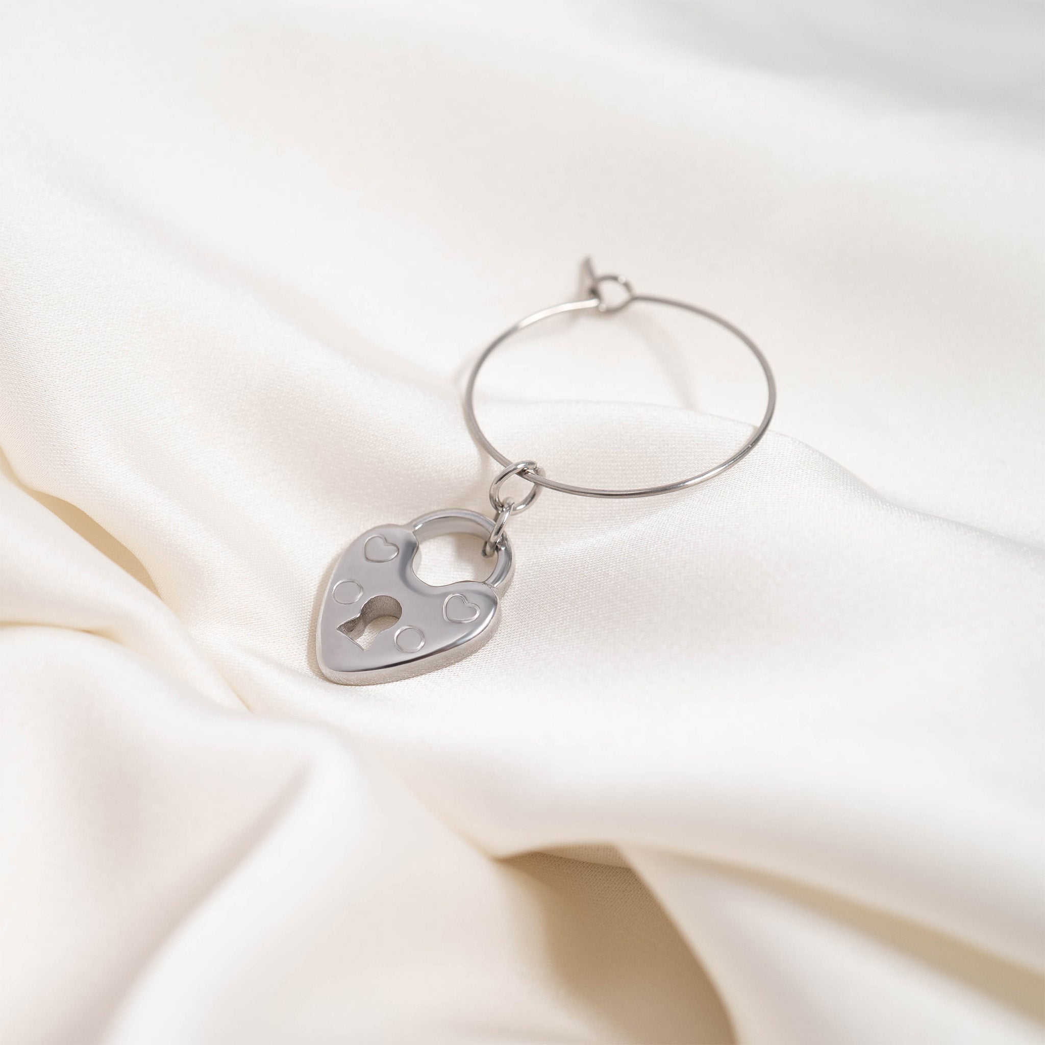 18K Gold PVD Stainless Steel Wire Hoop Earrings / ERJ0044、mySite、dreamappss