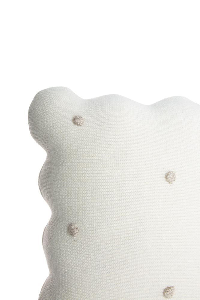 KNITTED CUSHION BISCUIT IVORY、mySite、gigharbornorthrealestate