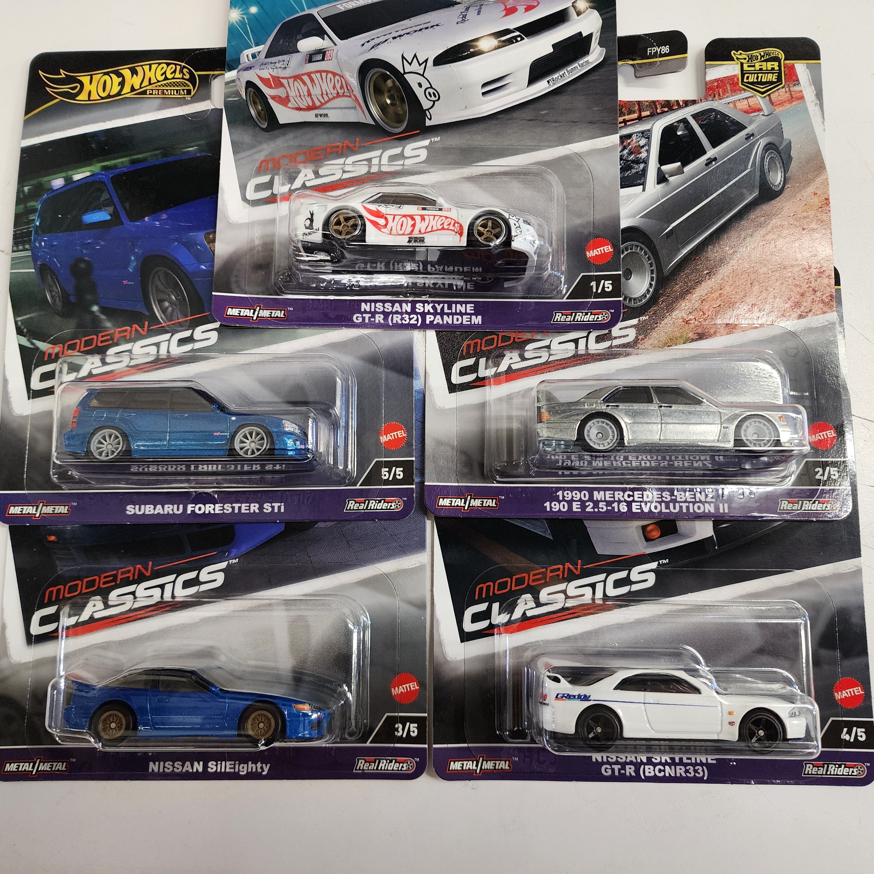 Complete 5 Car Set * 2024 Hot Wheels MODERN CLASSICS Car Culture Case E、mySite、hgirdovlk