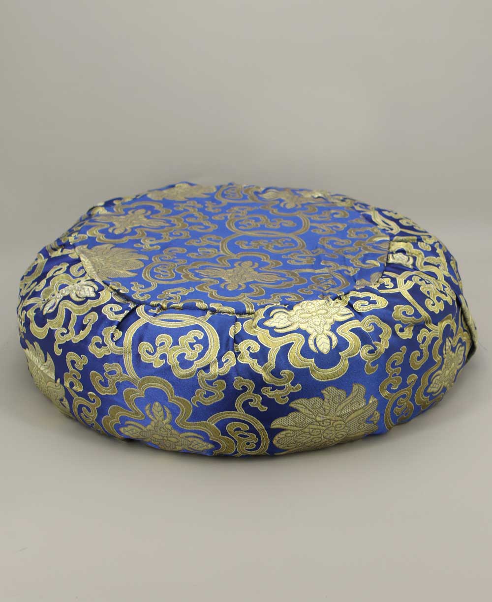 Brocade Zafu Cushion in Royal Blue、mySite、topwebapps