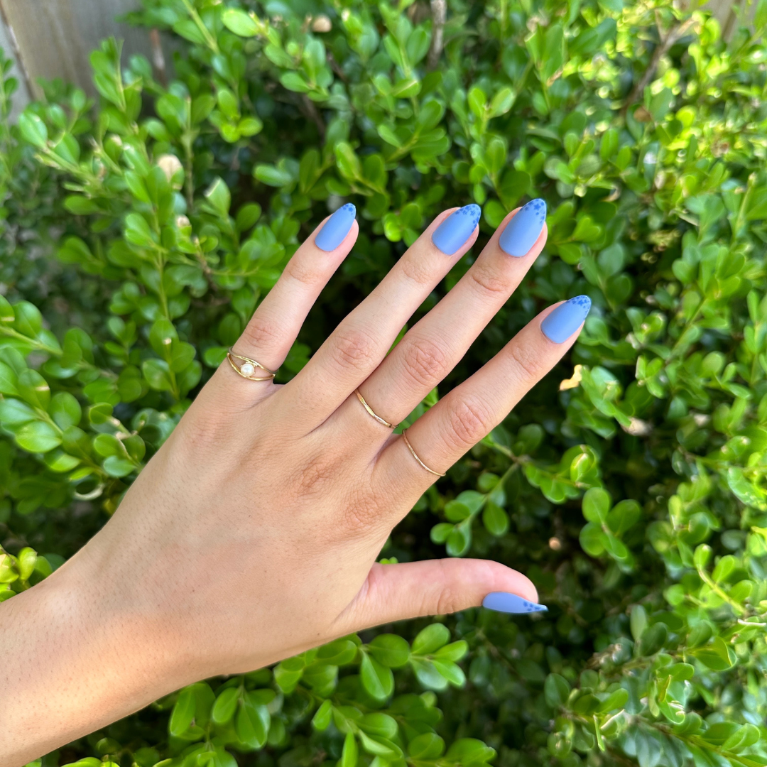 Starry Matte Magic Mani - Press-On | Medium | Almond、mySite、solidvoid