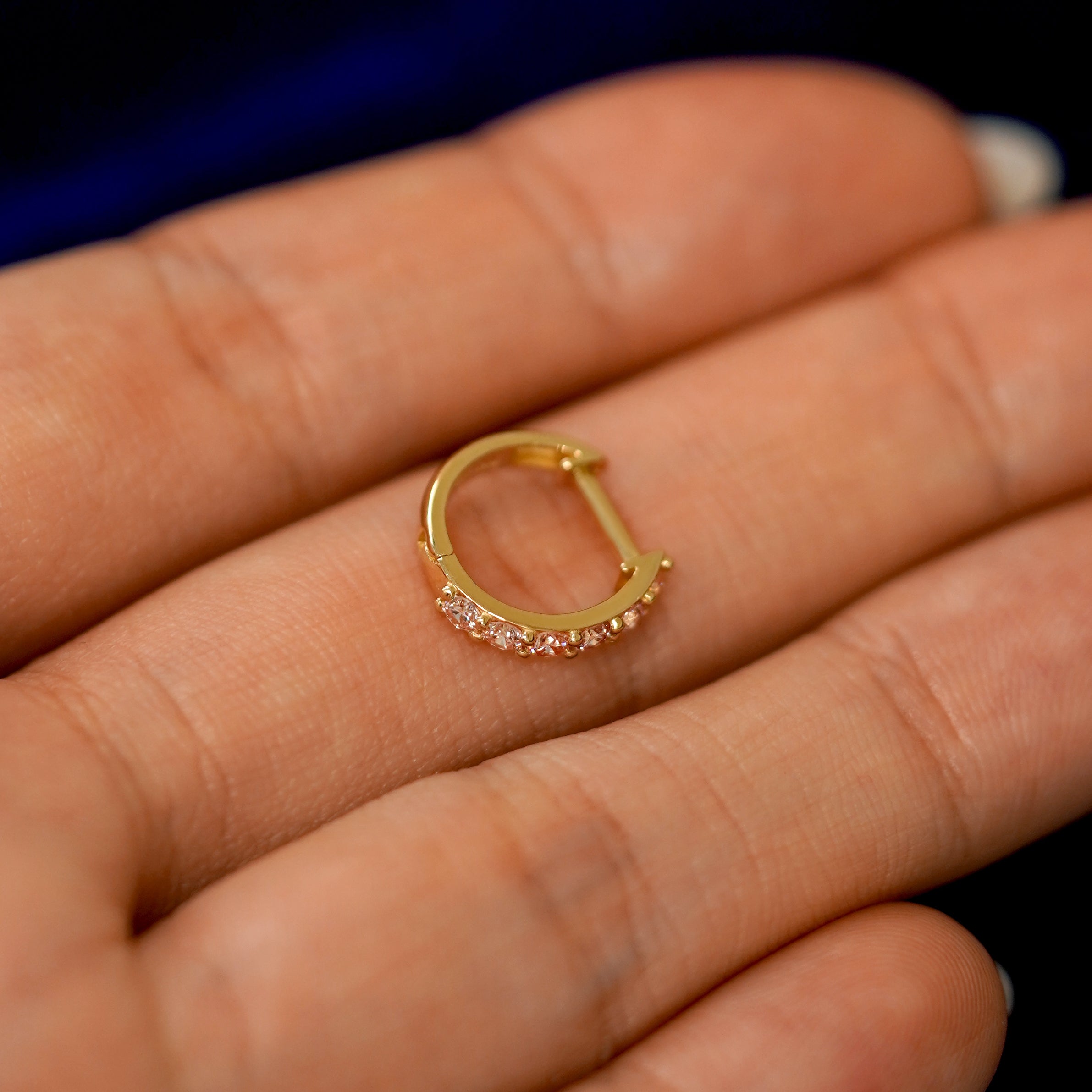 Pink Lab Diamond Huggie Hoop、mySite、hinf8tx79