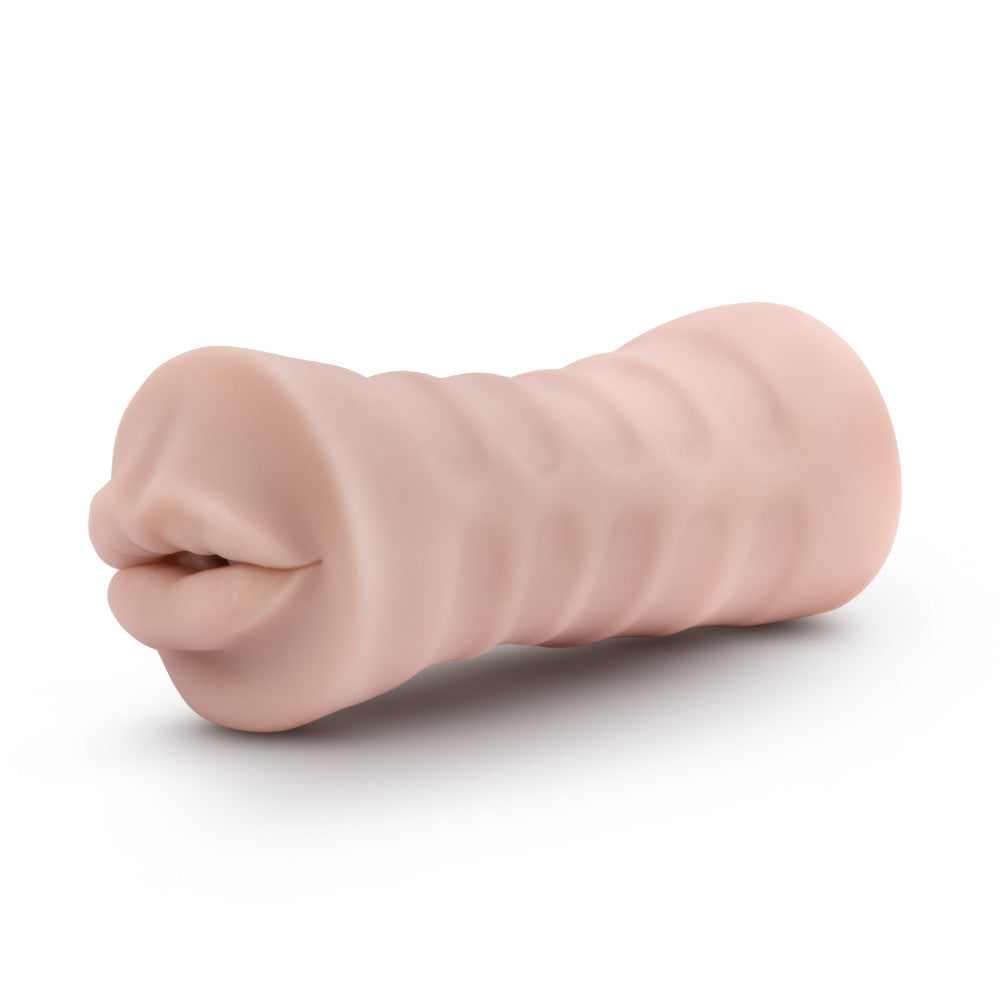 Enlust By Blush® | Nicole Vibrating AI Male Masturbator Tight & Nubbed Canal With Vibrating Bullet - Made With X5® Plus Ultra Soft Realistic Oral Feel - Beige、mySite、bottomscart