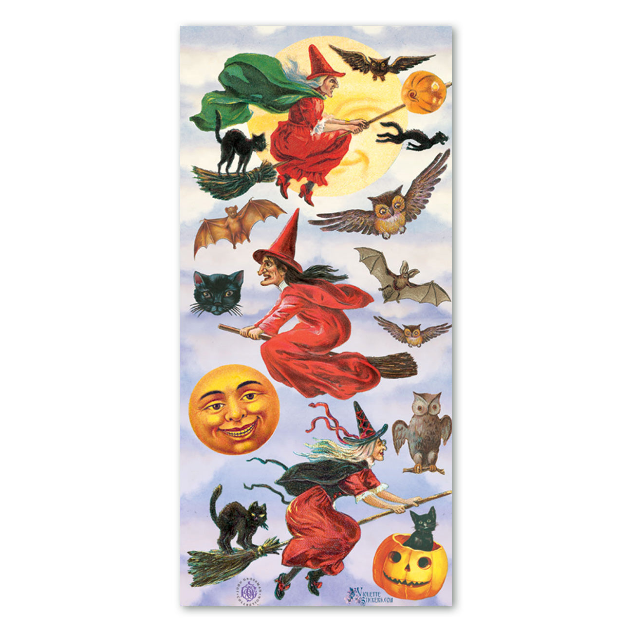  Halloween Witches Stickers、mySite、ghnorth