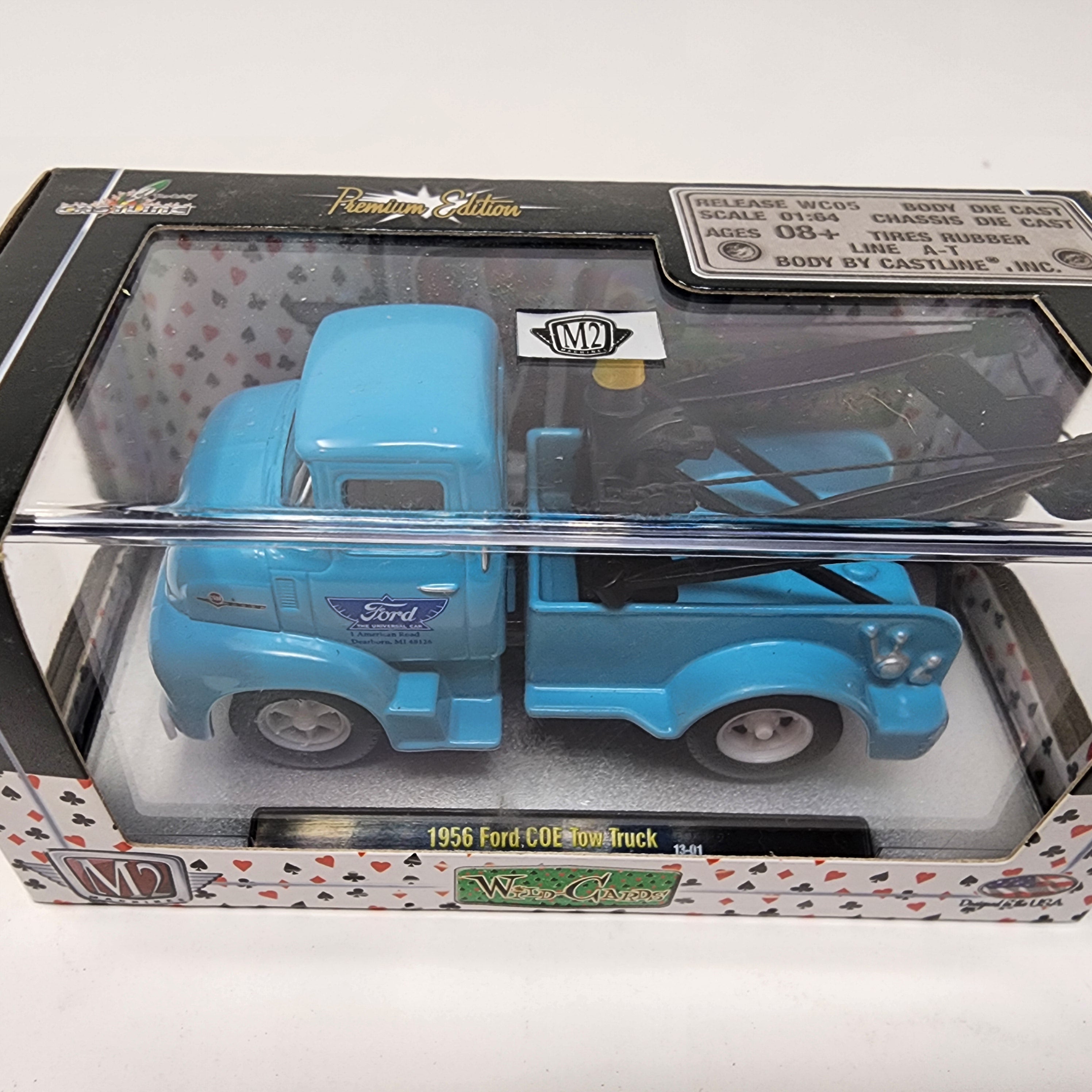1956 Ford COE Tow Truck * Blue * M2 Machines Wild Cards、mySite、hgirdovlk