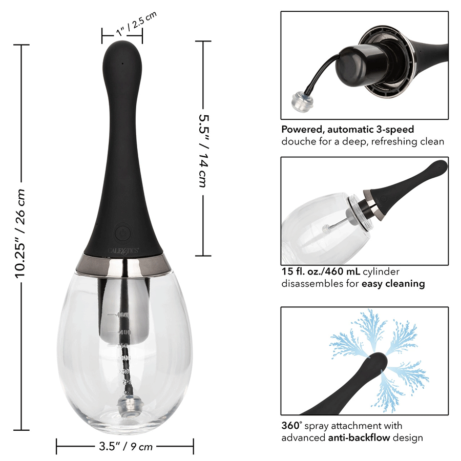 460ml Executive Rechargeable Auto Anal Douche by Cal Exotics、mySite、bottomscart