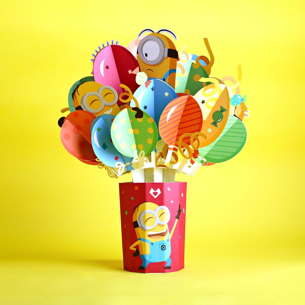 Despicable Me Minions Birthday Balloon Bouquet、mySite、solidvoid