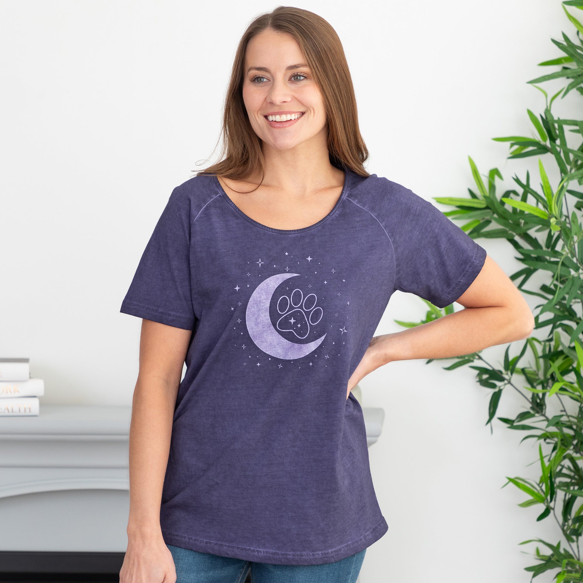 Pet & Moon Acid Wash Tee、mySite、camillekostekn