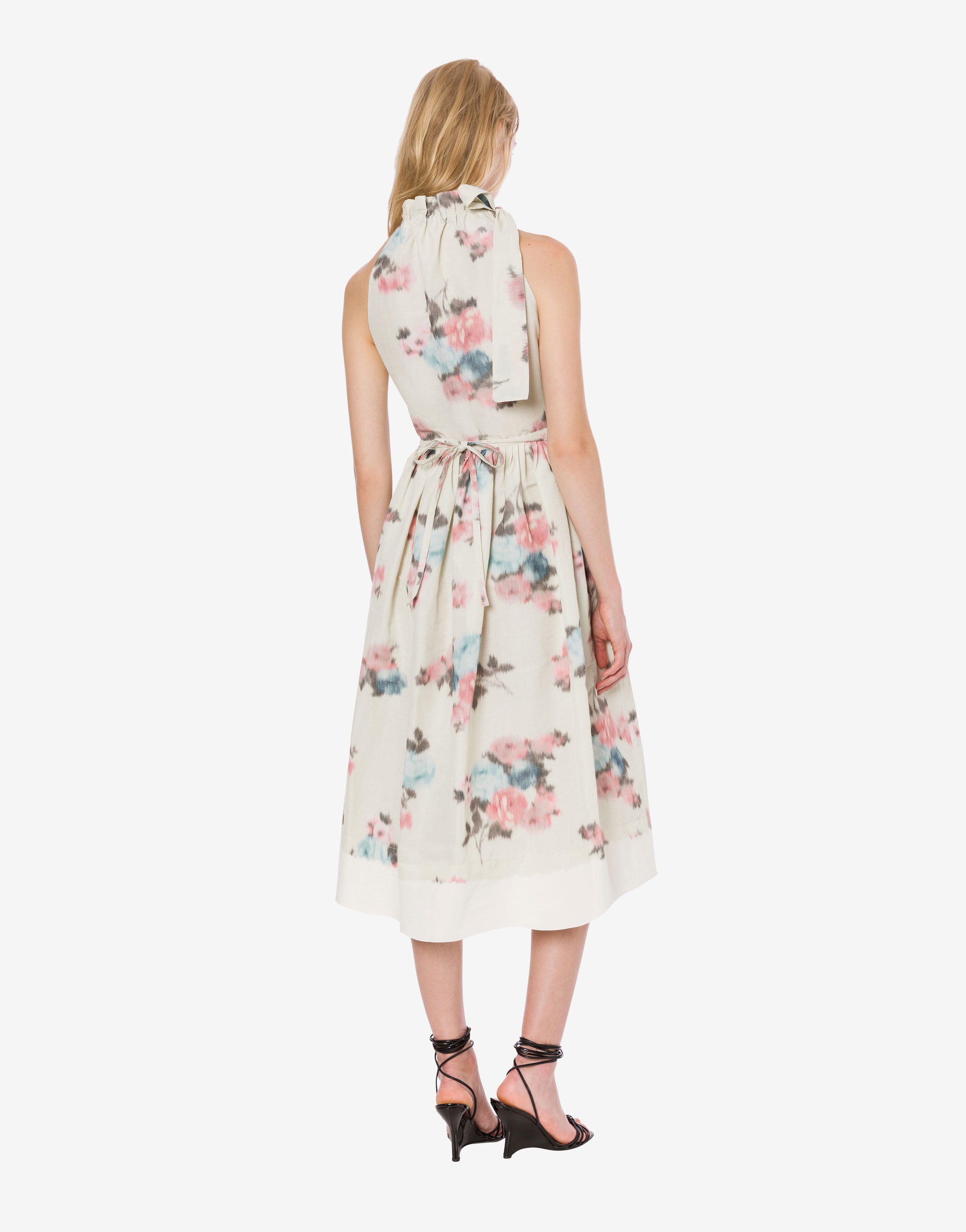 Abito longuette in taffetà floreale、mySite、aoinhome