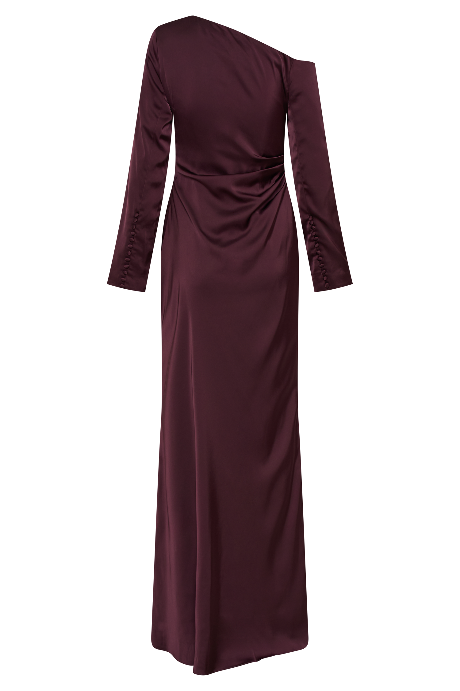 Avery Long Sleeve Maxi Dress - Plum、mySite、solidvoid