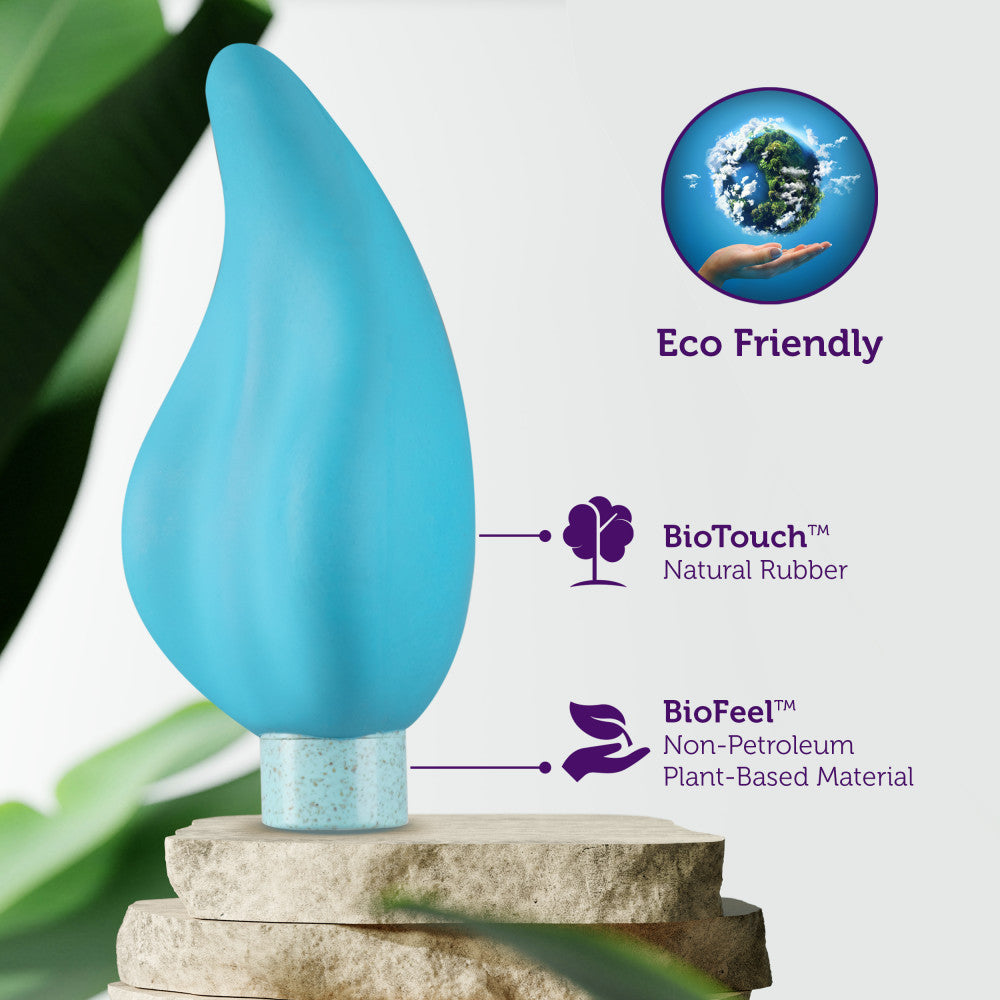 Gaia® By Blush | Eco Caress: Plant-Based 4 Waterproof Multifunction Powerful Vibrator in Aqua - Sustainably Made with BioTouch™ & BioFeel™、mySite、bottomscart