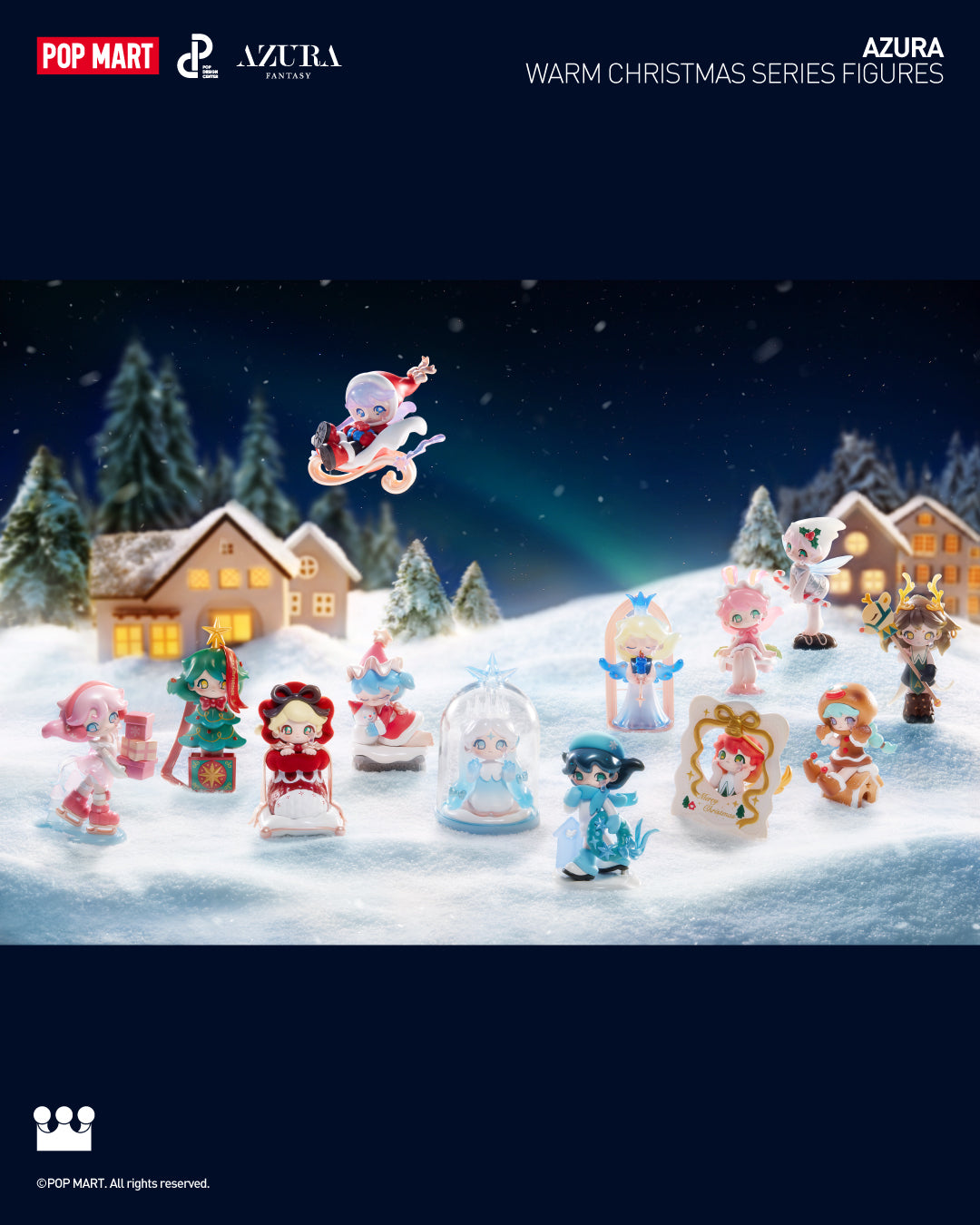  POP MART AZURA Warm Christmas Series Figures、mySite、greenlandpopulation