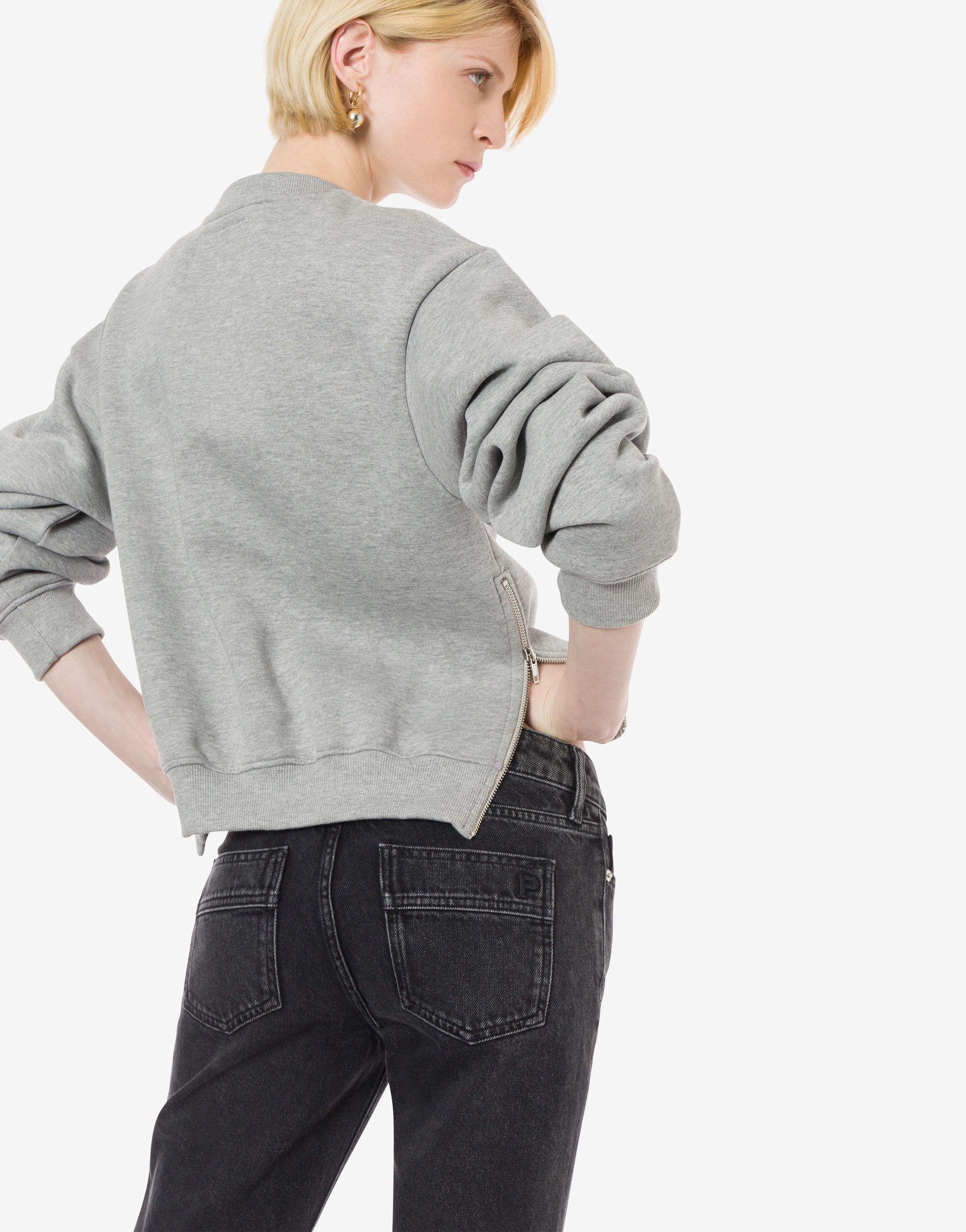 Pantalone in denim nero、mySite、aoinhome