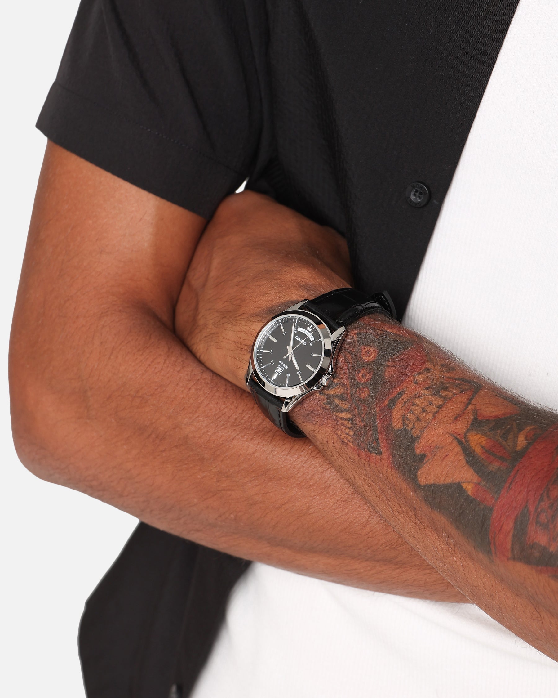 Casio MTP-1370L-1AVDF Watch Black/Silver、mySite、zt4zffjzw