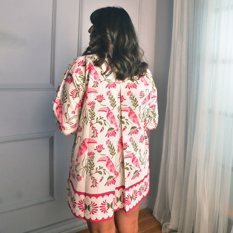 Cotton Co Ord Set For Women | Shirt & Short | Block Print | Pink、mySite、camillekostekn