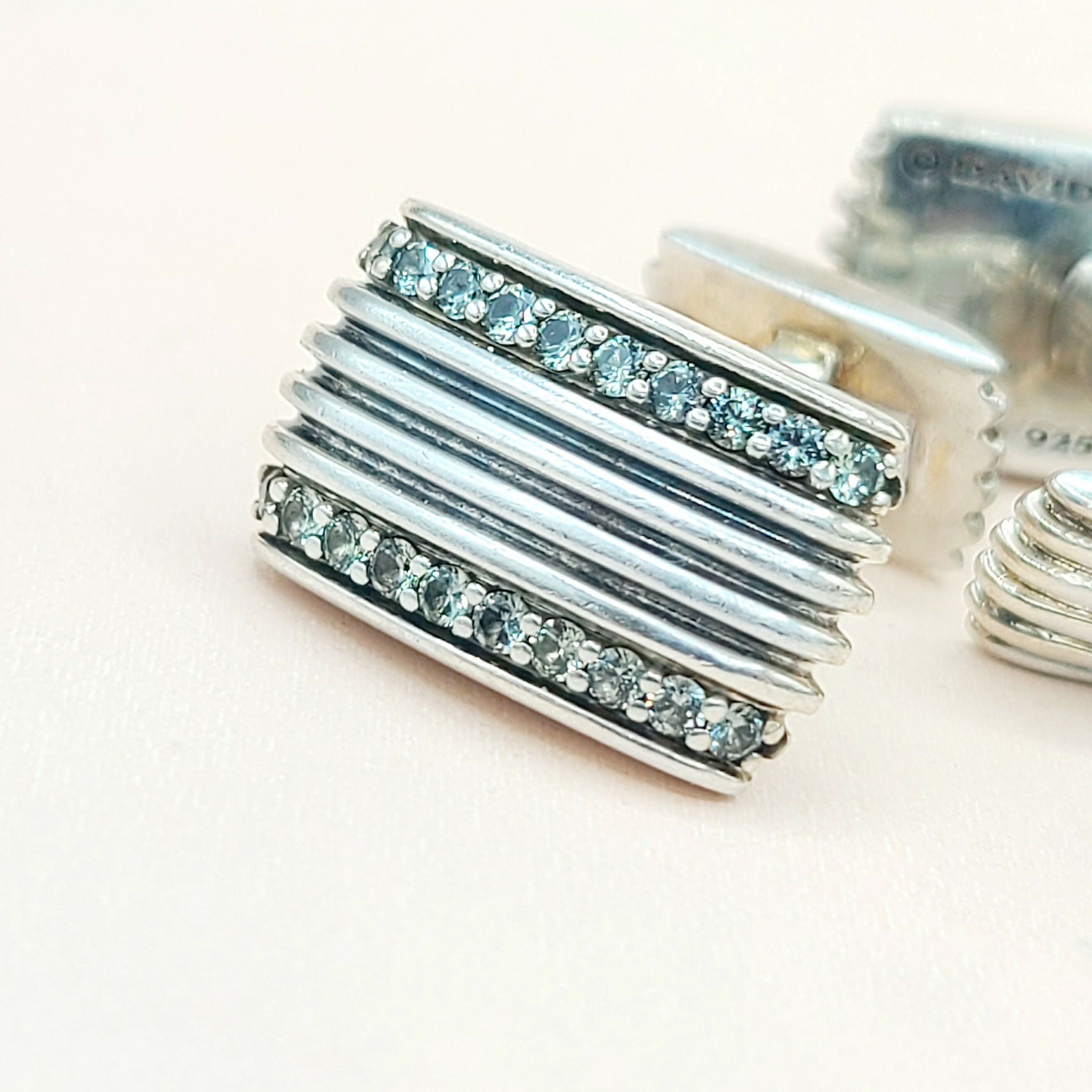David Yurman Royal Cord Cufflinks Gray Sapphire、mySite、hinf8tx79