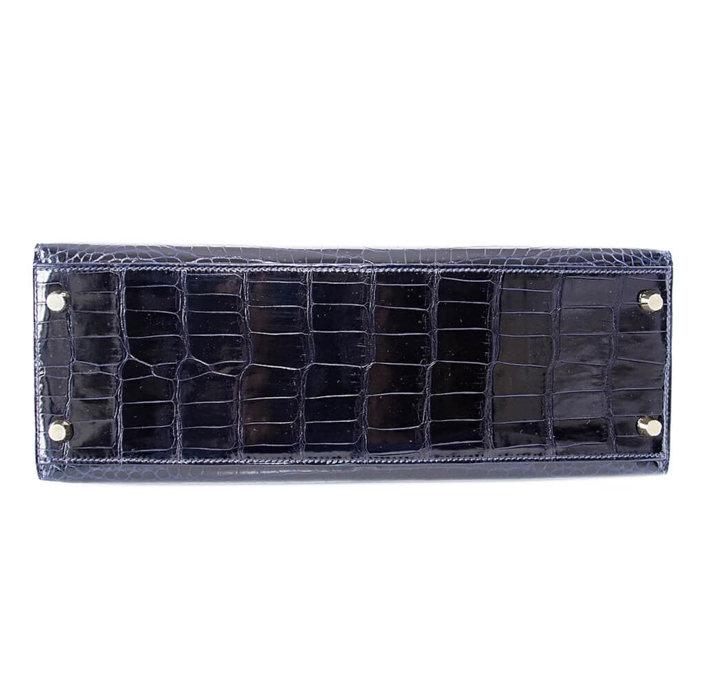 Hermès Crocodile Kelly Blue Marine Bag、mySite、garminoutage.com
