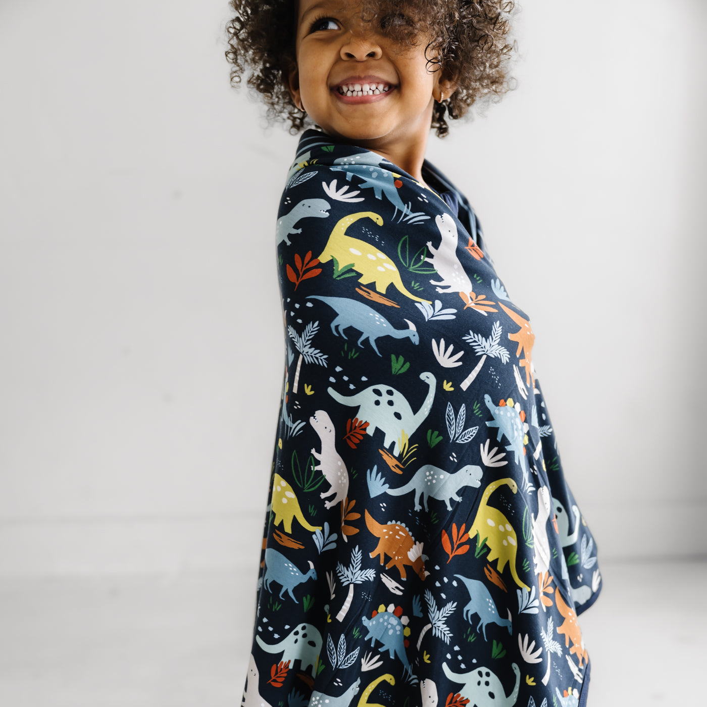  Navy Jurassic Jungle Large Cloud Blanket®、mySite、layawaytickets