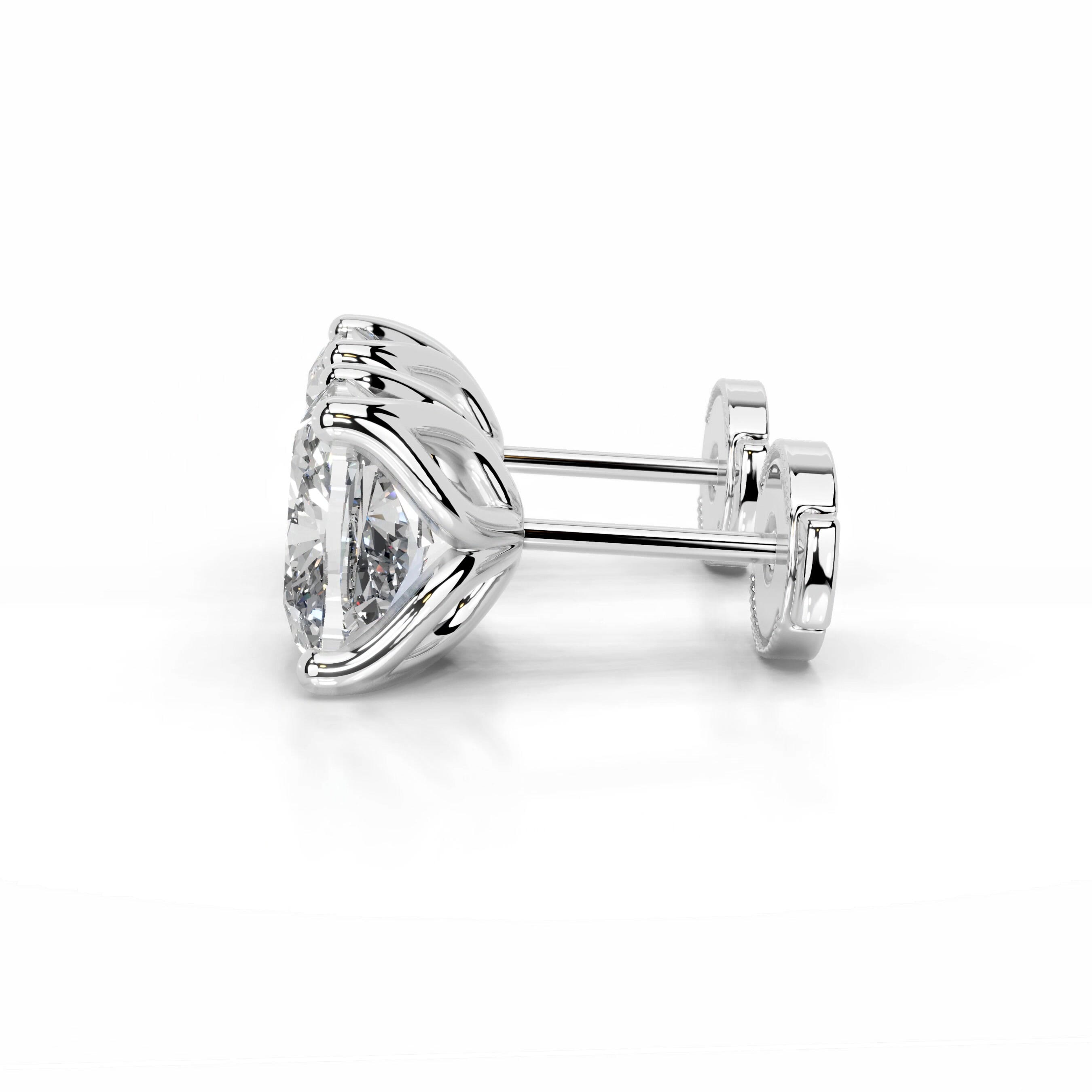 Doris Lab Grown Diamond Studs Earrings - 18K White Gold、mySite、hinf8tx79