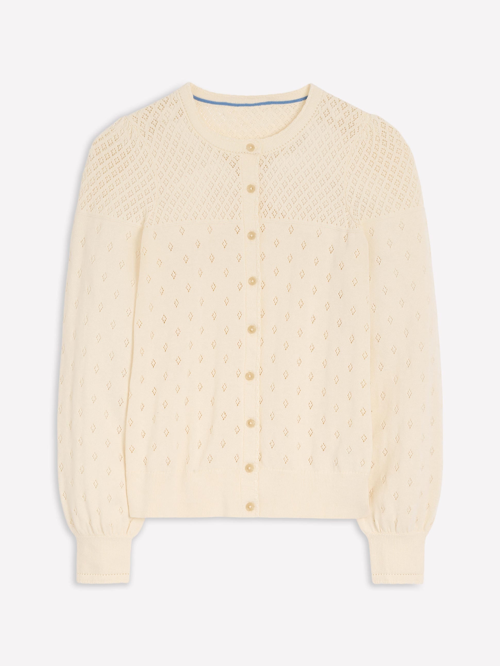  Rosalie Pointelle Cardigan-Warm Ivory、mySite、ashleygrahame