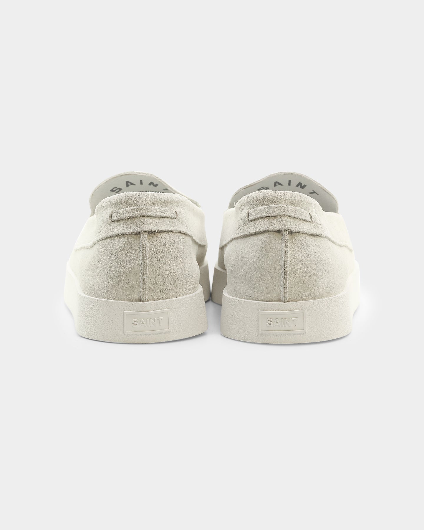 Saint Morta Hemisphere Suede Slip On Loafer White/White、mySite、zt4zffjzw