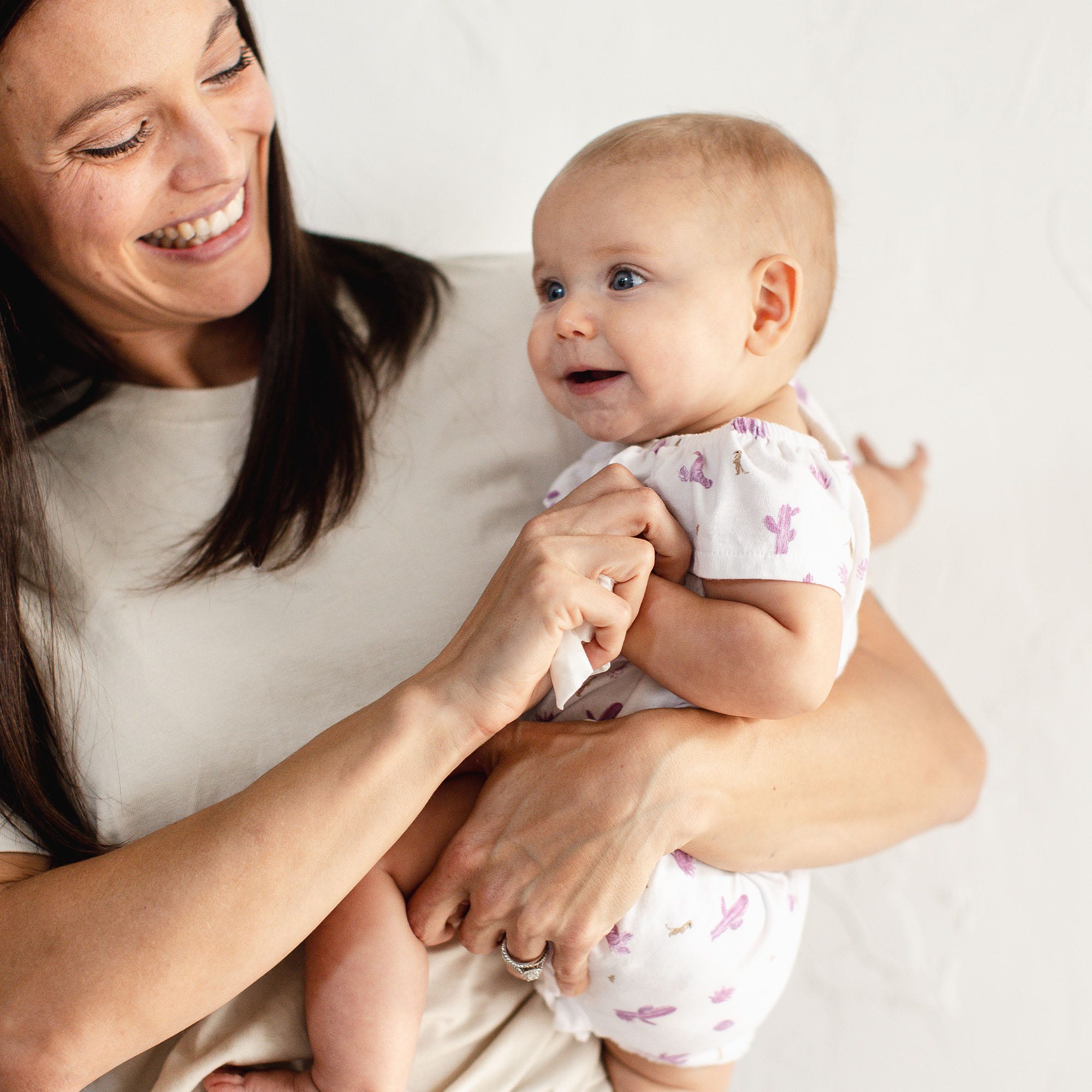 Desert Life Organic Baby Girl Bubble Romper、mySite、g9winljtr