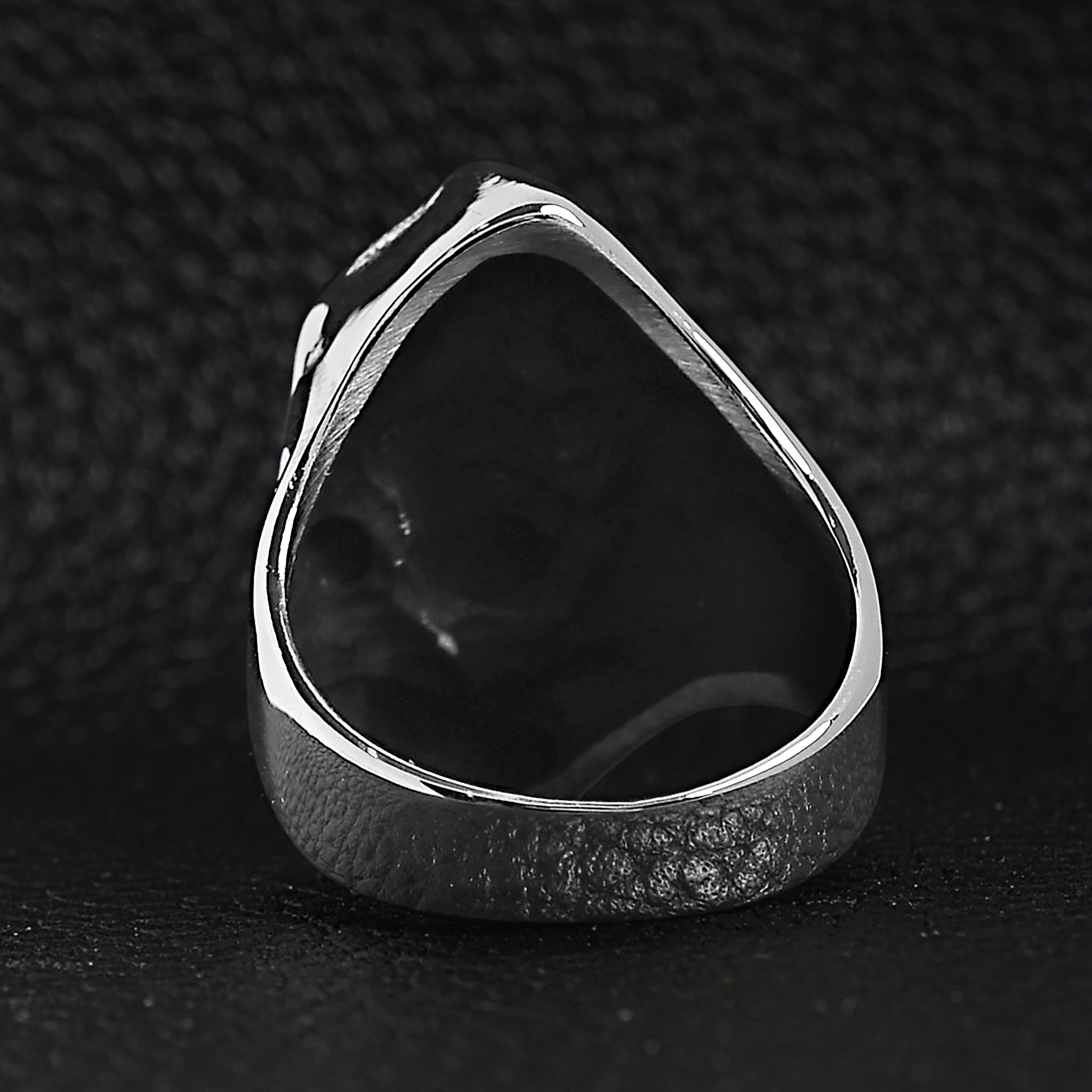 Stainless Steel Red CZ Eyed Grim Reaper Ring / SCR3054、mySite、dreamappss