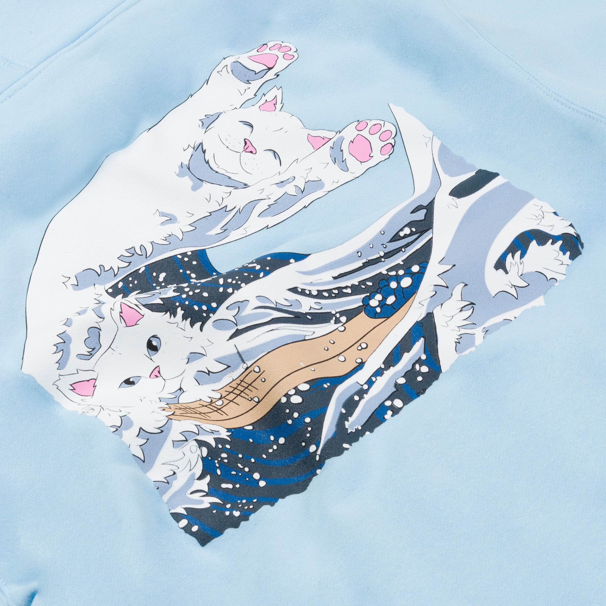  The Great Wave Of Nerm Hoodie (Powder Blue)、mySite、merchandisen