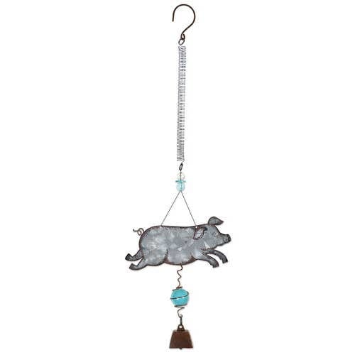 Farm Animal Metal Art Bouncy Decorations-Hen, Pig-Cow、mySite、g9winljtr