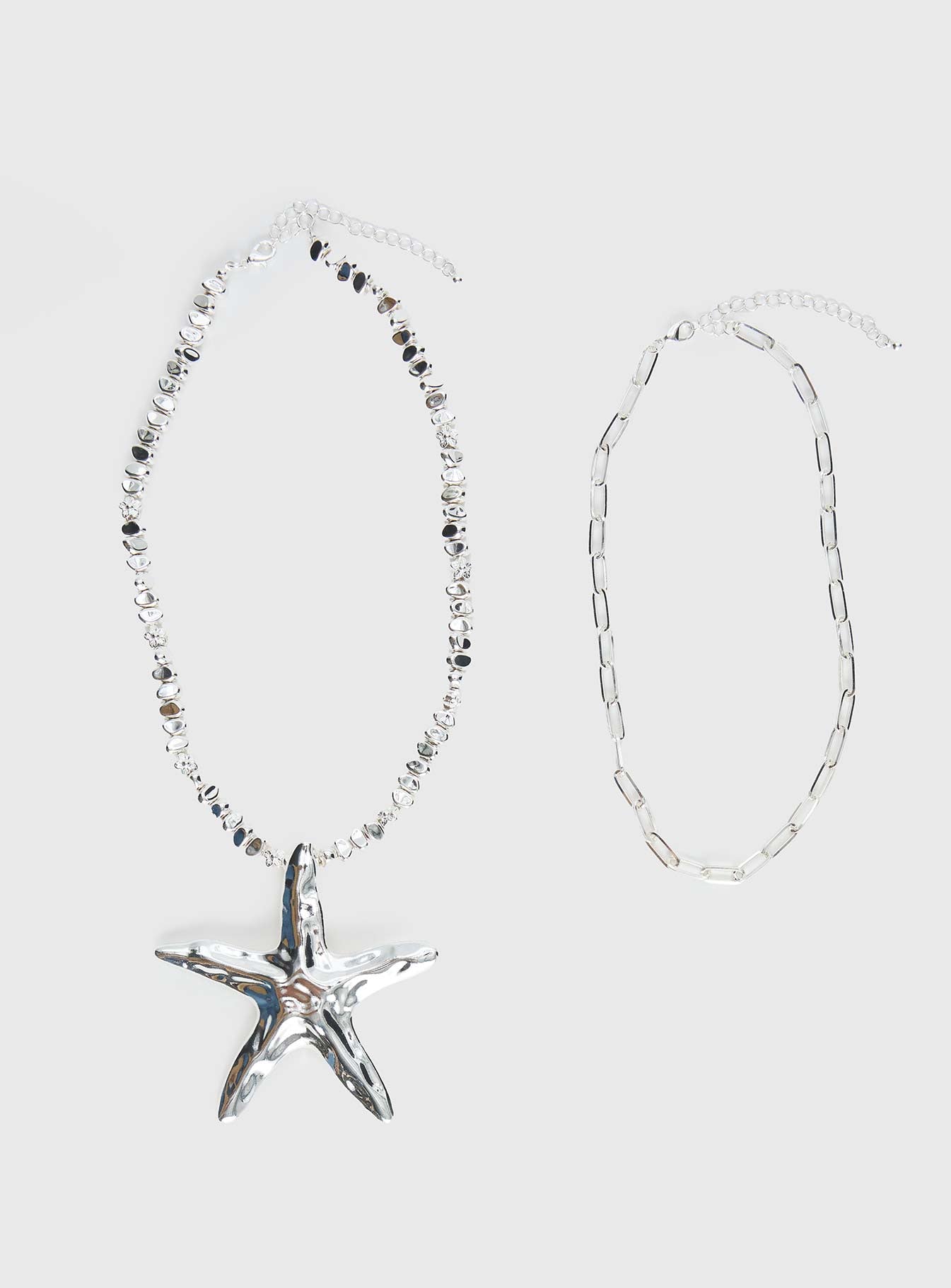 Covey Necklace Set Silver、mySite、solidvoid