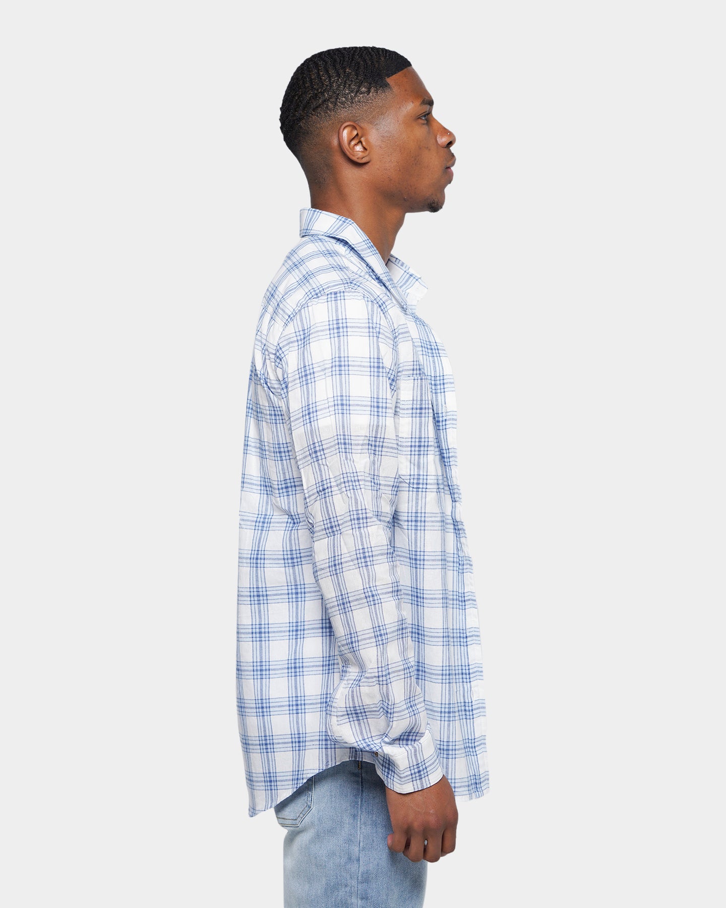 XXIII Quinn Check Shirt Blue/White、mySite、zt4zffjzw