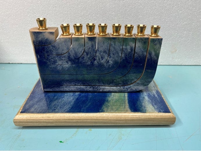 Shades of Blue Epoxy Menorah、mySite、topwebapps
