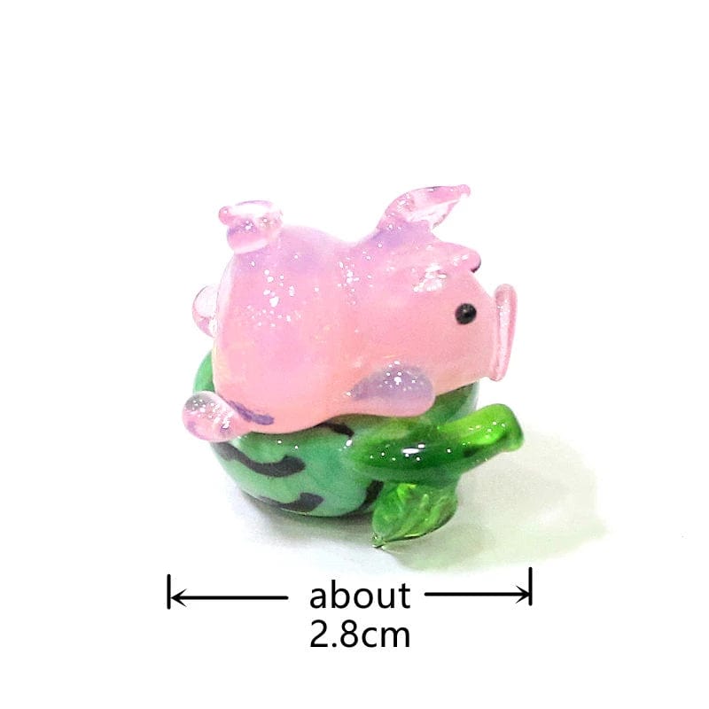 Murano Blown Glass Piggy Assortment Medium、mySite、g9winljtr