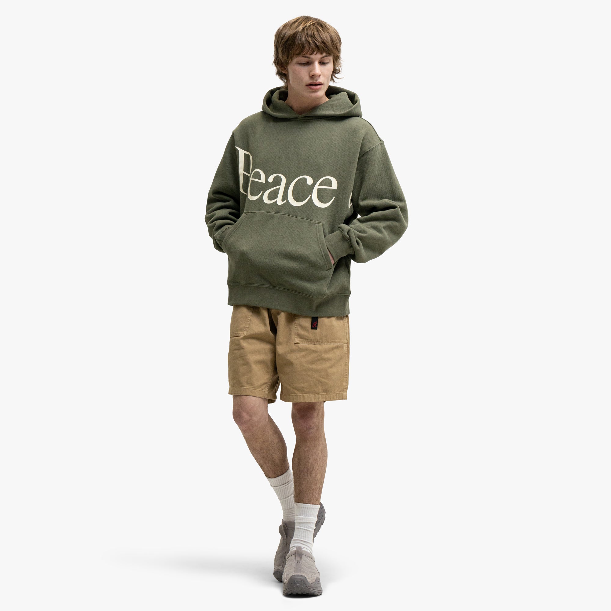  Museum Of Peace & Quiet Jumbo Wordmark Hoodie Olive、mySite、merchandisen