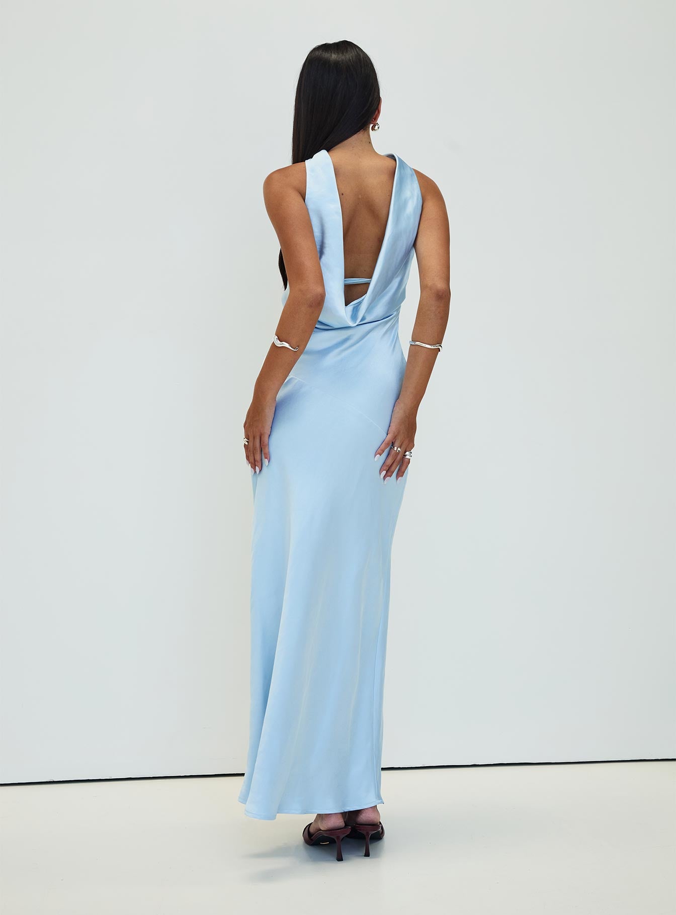 Legacies Strapless Maxi Dress Icy Blue、mySite、solidvoid