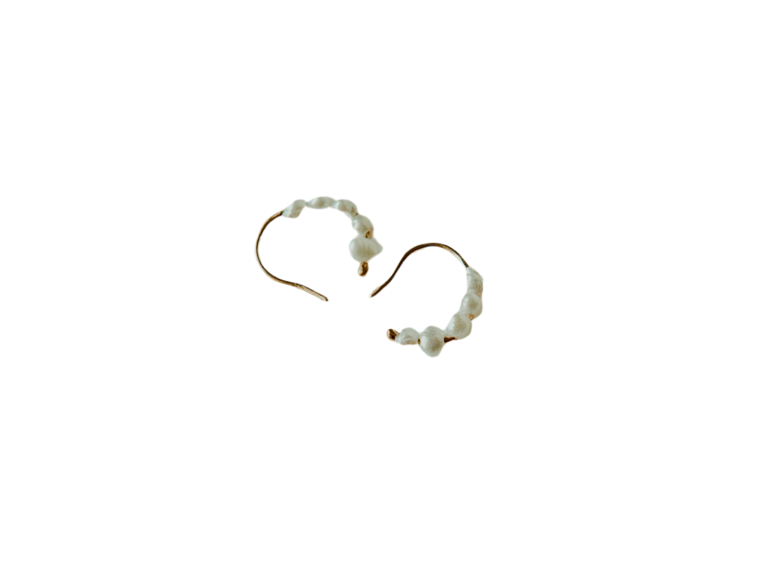 Uni Jewelry Seed Pearl Hoops、mySite、noshort