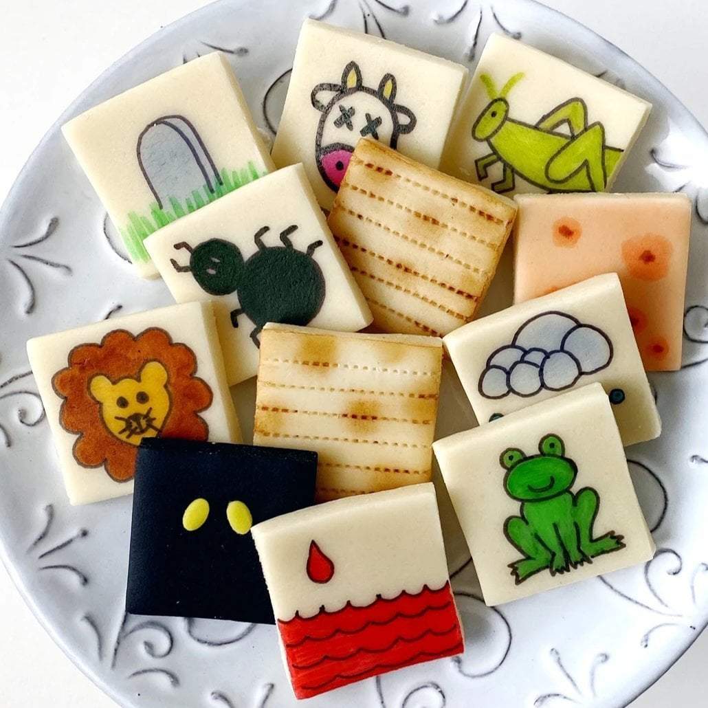 Ten Plagues Marzipan Matzah Tiles Set、mySite、topwebapps