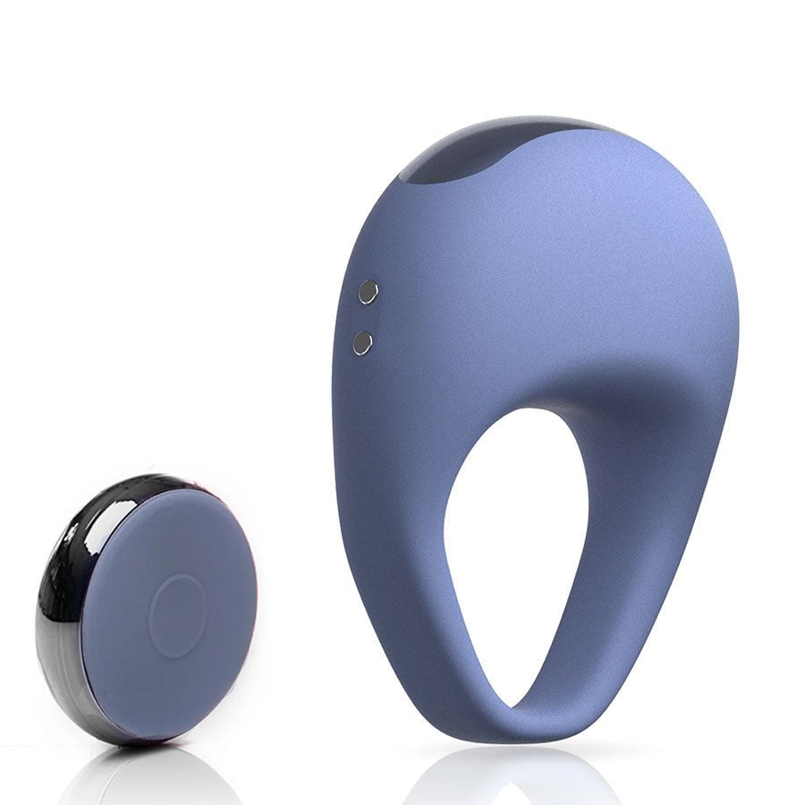 JimmyJane Kore Rechargeable Blue Silicone Cock Ring with Remote、mySite、bottomscart