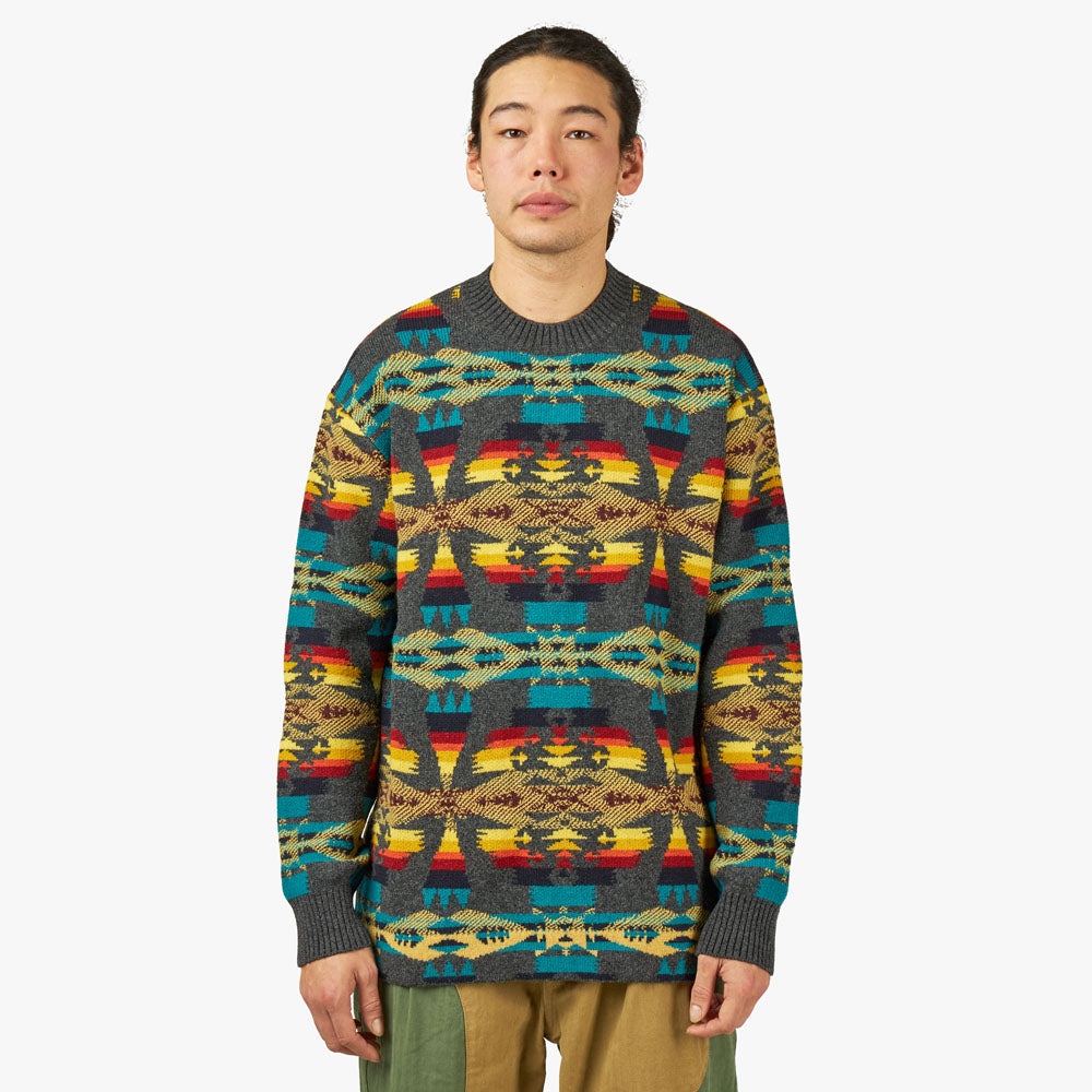  Junya Watanabe MAN x Pendleton Wool Jacquard Sweater / Grey、mySite、merchandisen