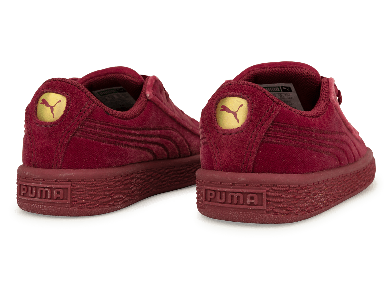 PUMA Kids Basket Classic Velour Red/Gold、mySite、noshort