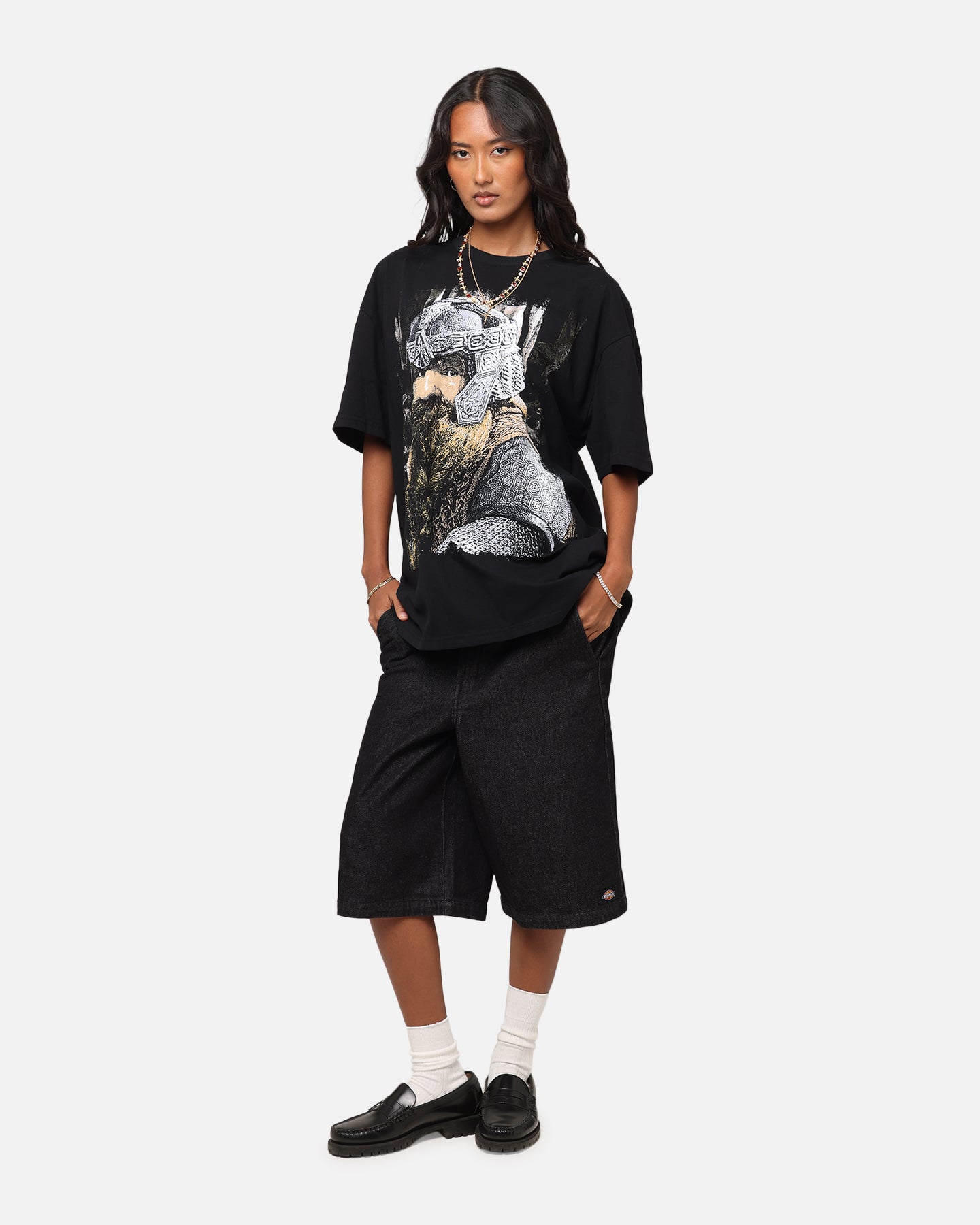 American Thrift X The Lord Of The Rings Gimli Heavy T-Shirt Black、mySite、zt4zffjzw