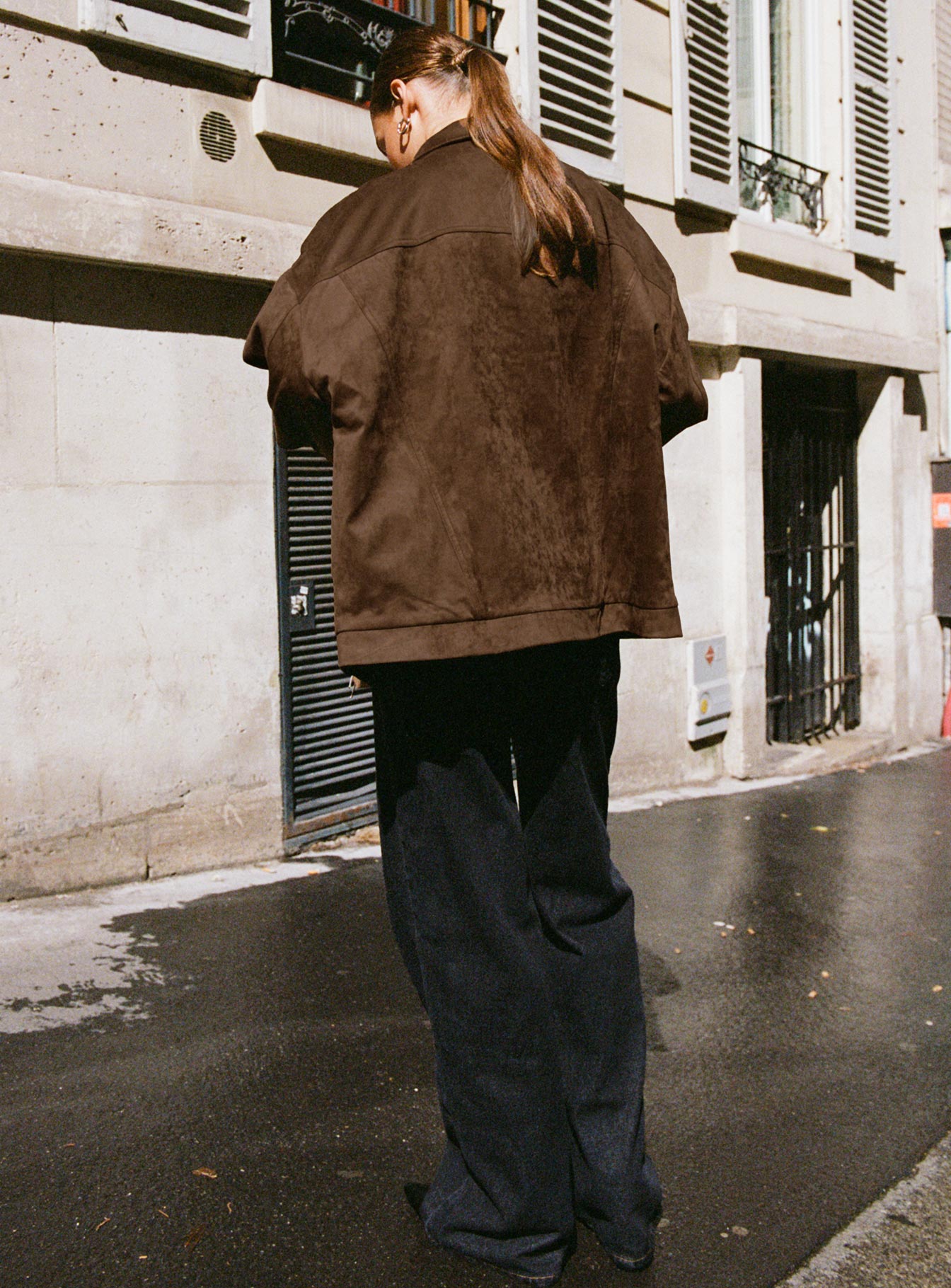 Nome Faux Suede Jacket Brown、mySite、solidvoid