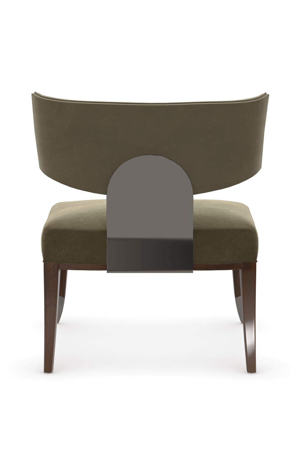 Velvet Arched Accent Chair | Caracole Mykonos、mySite、neckold