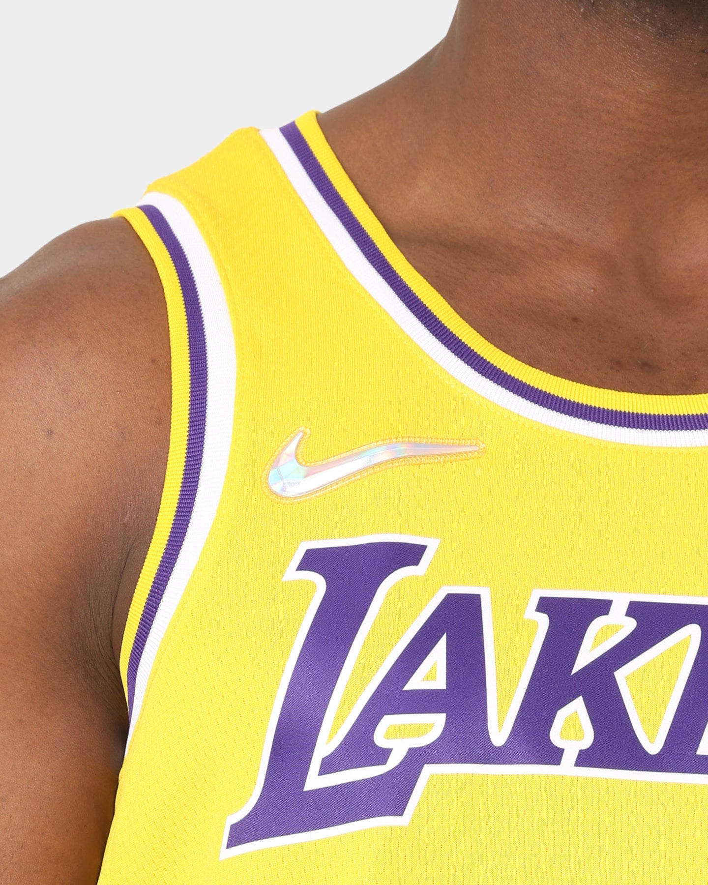 Nike Los Angeles Lakers LeBron James 75th Anniversary #6 Icon Swingman Jersey Amarillo/Field、mySite、zt4zffjzw