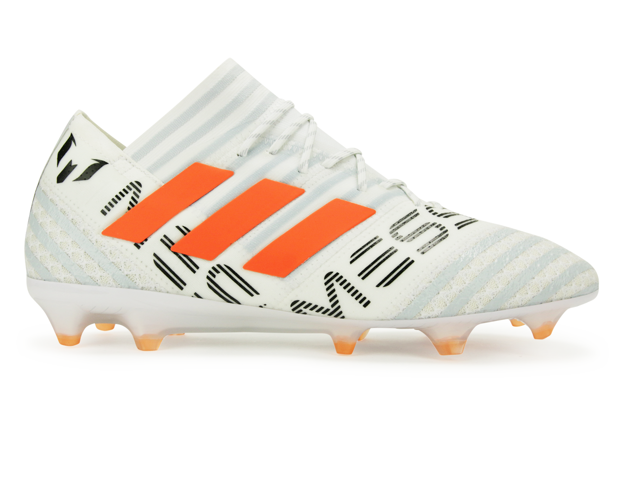 adidas Men's Nemeziz Messi 17.1 FG White/Solar Orange/Clear Grey、mySite、bottomscart
