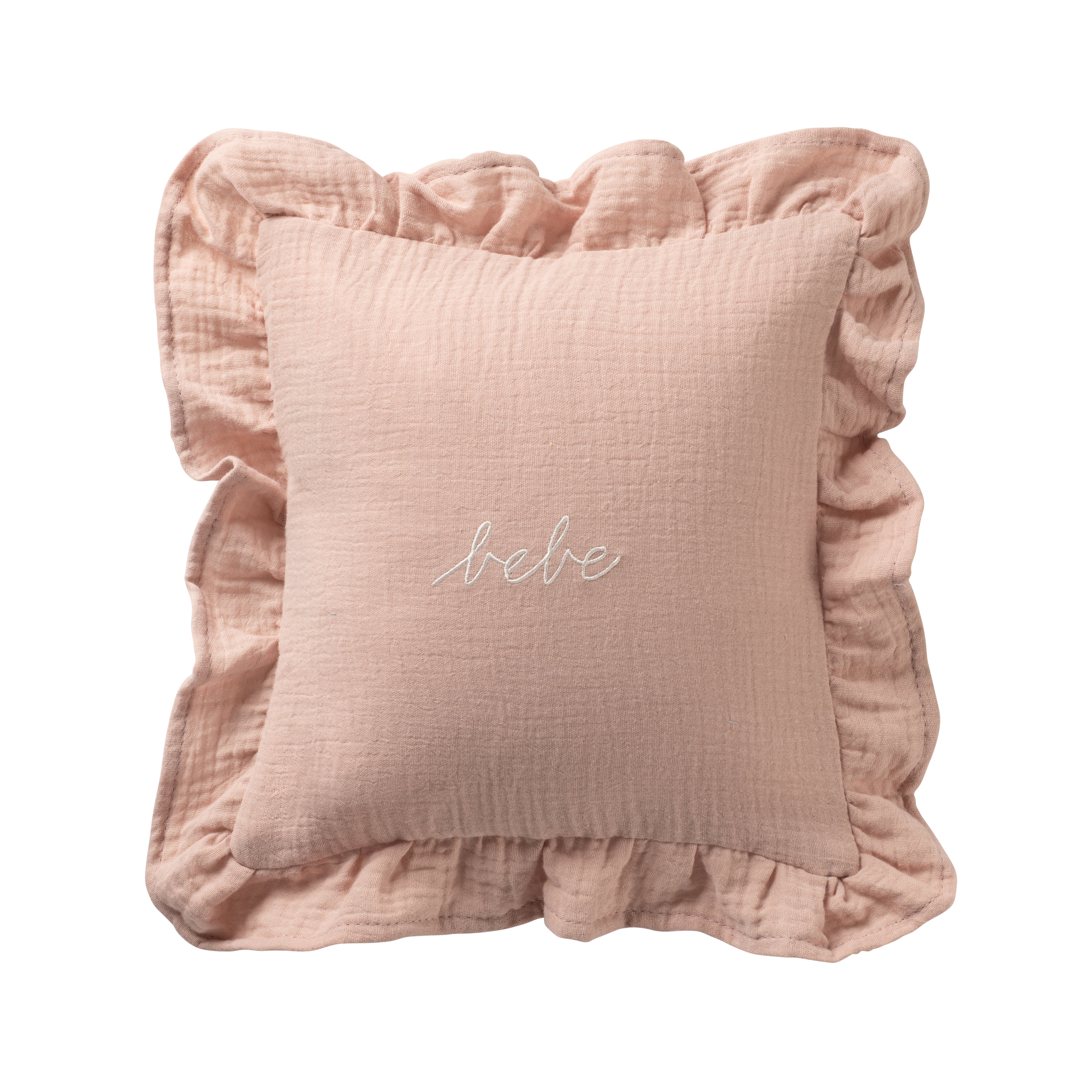  DH Pink Gauze Bebe Ruffle Accent Pillow、mySite、elrpsem3k