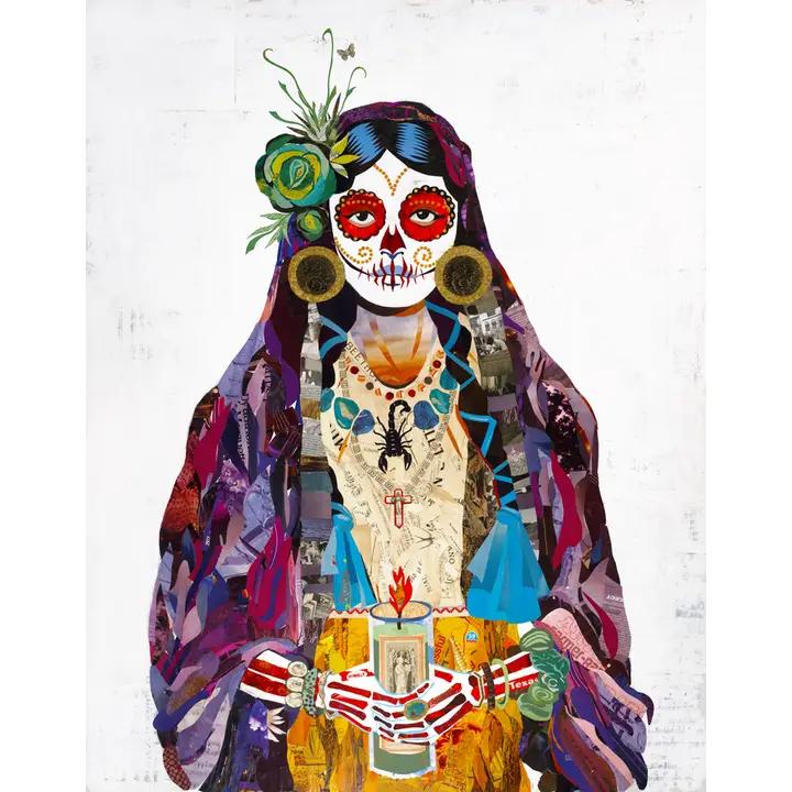 Art Print | Day of the Dead Wall Art | Vigil (Violet)、mySite、g9winljtr