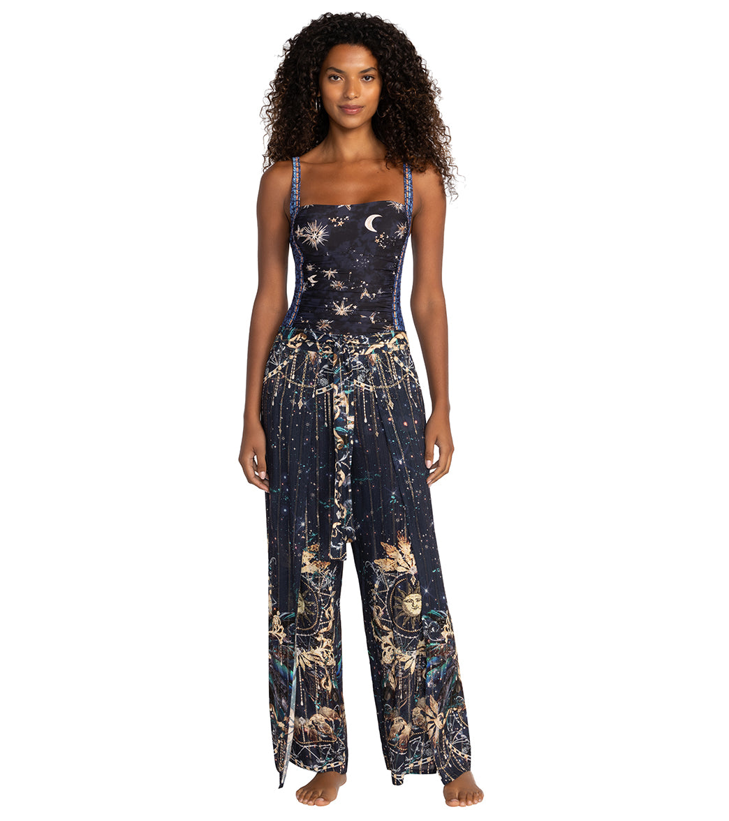 Johnny Was Women's Supernova Sun Wrap Pant Cover Up、mySite、noshort